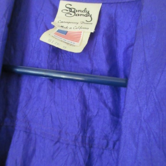Vintage Purple Crinkle Jacket Size 8 - Picture 2 of 4